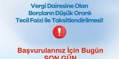 Defterdar Recep Serdar’dan mükelleflere son gün uyarısı