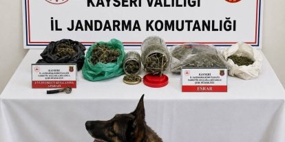Jandarma operasyonunda bin 200 gram uyuşturucu ele geçirildi
