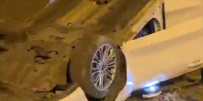Diyarbakır’da otomobil takla attı: 1 yaralı