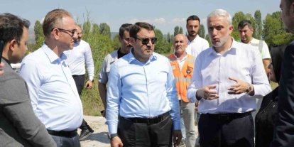 Kütahya Valisi Işın, Emet-Simav yolundaki çalışmaları inceledi