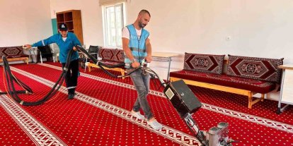 Adıyaman’da ibadethanelerde temizlik çalışması