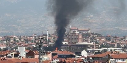 Palet fabrikasında yangın