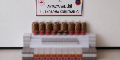Manavgat’ta kaçak tütün operasyonu: 30 bin dolu makaron ele geçirildi