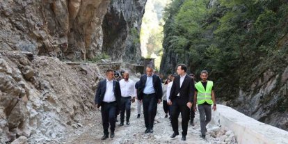 Vali Çağatay, Yenice ilçesinde incelemelerde bulundu