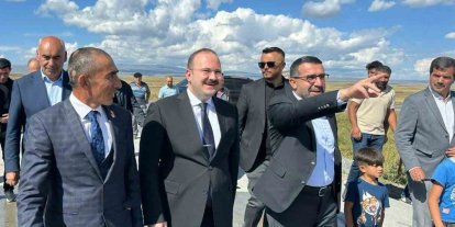 Arpaçay’da köy yolları betonla güçleniyor: Kuyucuk köyüne 650 metrelik beton yol