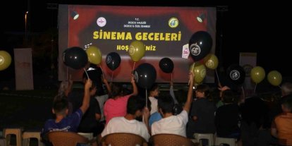 Hasanlar köyünde nostalji dolu açık hava sineması