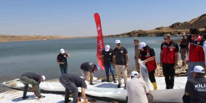 Kilis’teki göletlere 600 bin adet yavru balık bırakıldı