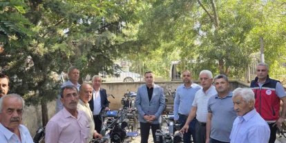 Çiftçilere hibe destekli tarım aletleri dağıtıldı