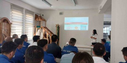 Cezaevi personeline kadına yönelik şiddetle mücadele anlatıldı