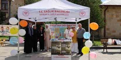 Bayburt’ta vatandaşlara sağlıklı yaşam alışkanlıkları anlatıldı