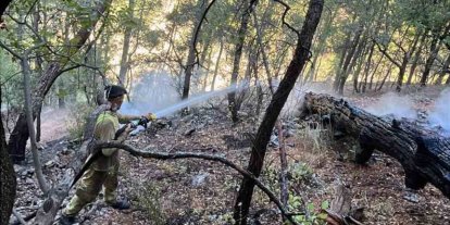 Gece başlayan yangın sabah saatlerinde kontrol altına alındı