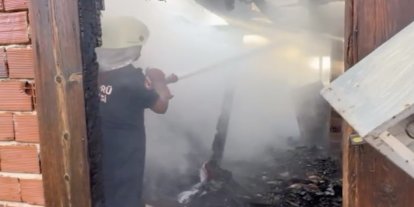 Kastamonu’da çıkan ev yangını söndürüldü