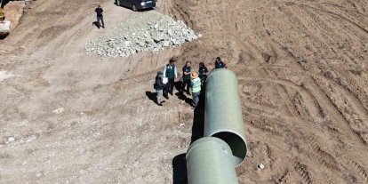 Bayburt’ta tarım arazilerini suya kavuşturacak projede son durum incelendi