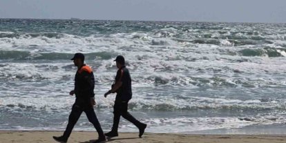 Saray’da deniz keyfine hava engeli