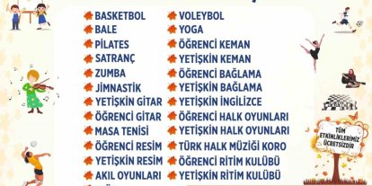 Aydın Büyükşehir Belediyesi Güz Dönemi etkinlikleri başlıyor