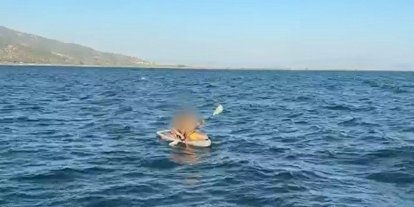 Aydın’da kürek sörfü yapan 2 kişi dehşeti yaşadı: Sahil Güvenlik zamanla yarıştı