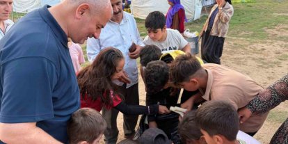 Başkan Yılmaz Yıldız, mevsimlik tarım işçilerinin çocuklarıyla buluştu