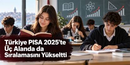 Türkiye PISA 2025’te Üç Alanda da Sıralamasını Yükseltti