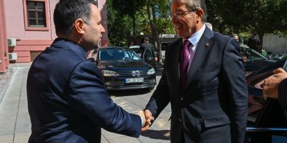 Adalet Bakanı Akın Gürlek, KKTC Başbakanı Ünal Üstel ile bir araya geldi