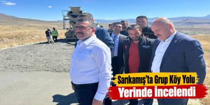 Sarıkamış’ta Grup Köy Yolu Yerinde İncelendi
