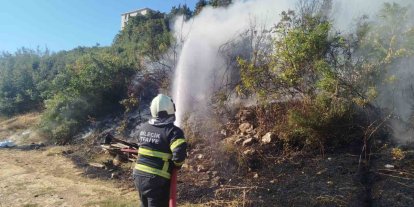 Bilecik’te makilik alanda çıkan yangın anında söndürüldü