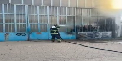 Marangozlar Sanayi Bölgesinde iş yerinde yangın