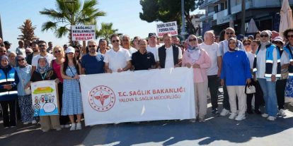 Çiftlikköy’de sağlıklı yaşam için yürüdüler