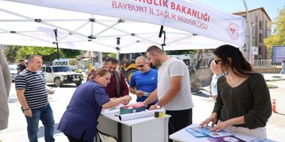 Bayburt’ta kanser taramalarına yönelik çalışma gerçekleştirildi