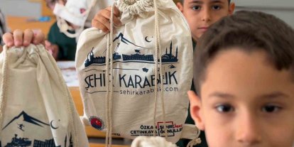 Karabük’te minik öğrencilerin okul heyecanına belediye desteği