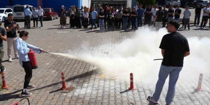 KBÜ Tıp Fakültesinde deprem ve yangın tatbikatı