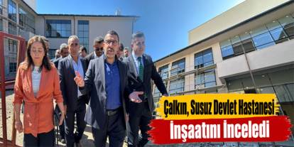 Susuz Devlet Hastanesi İnşaatında Çalışmalar Sürüyor