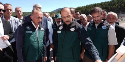 DSİ Genel Müdürü Balta, 148 bin 350 dekar araziyi sulayacak Tekke Barajı’nı inceledi
