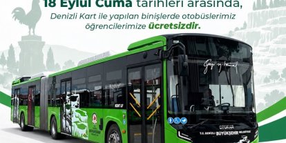 Denizli’de öğrencilere ücretsiz ulaşım müjdesi