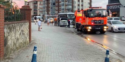 Sinop’ta SUV tipi araçta yangın paniği
