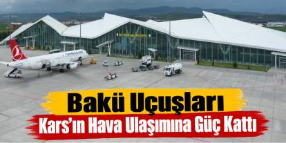 Kars Harakani Havalimanı’nda 8 ayda 423 bin yolcu trafiği