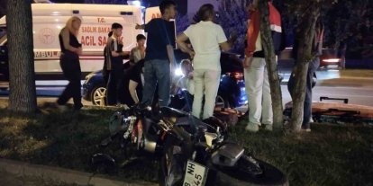 Kayseri’de otomobille motosiklet çarpıştı: 1 yaralı