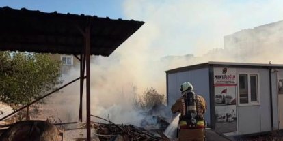 Kırıkhan’da odunluk ve bahçe yangını yaşandı
