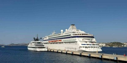 Bodrum Limanı’nda kruvaziyer hareketi