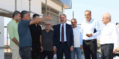 Başkan Şerifoğulları, yapımı devam eden projeleri inceledi