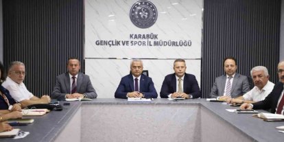 Gençlik ve Spor Müdürlüğünde dönem başı toplantısı