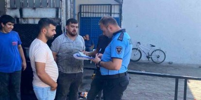 Germencik’te sanayi sitesindeki işletmelere ruhsat denetimi