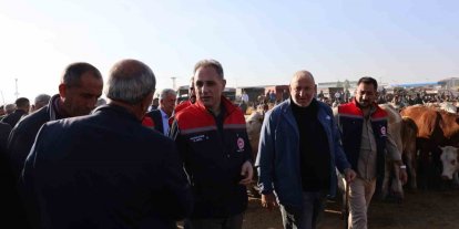 Kars Hayvan Pazarı’nda sıkı denetim: Hayvan hareketliliğine sağlık ve güvenlik filtresi