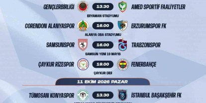 Trendyol Süper Lig’de 7-16. hafta programları açıklandı