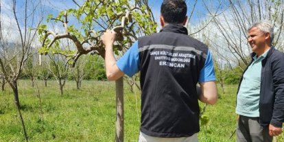 Erzincan’da çiftçilere sahada teknik destek