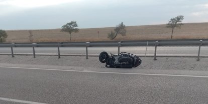 Kulu’da motosiklet devrildi: 1 yaralı