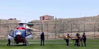85 yaşındaki hasta hava ambulansıyla sevk edildi