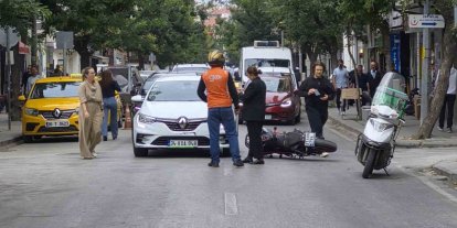 Eskişehir’de otomobille motosiklet çarpıştı