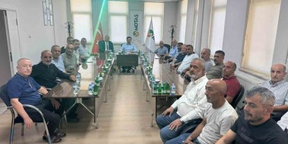 Minibüsçü esnafıyla ulaşım düzenlemeleri görüşüldü