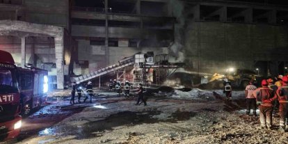 Sivas’ta çimento fabrikasında korkutan yangın