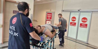 Kontrolden çıkan otomobil istinat duvarına çarptı: 1 yaralı